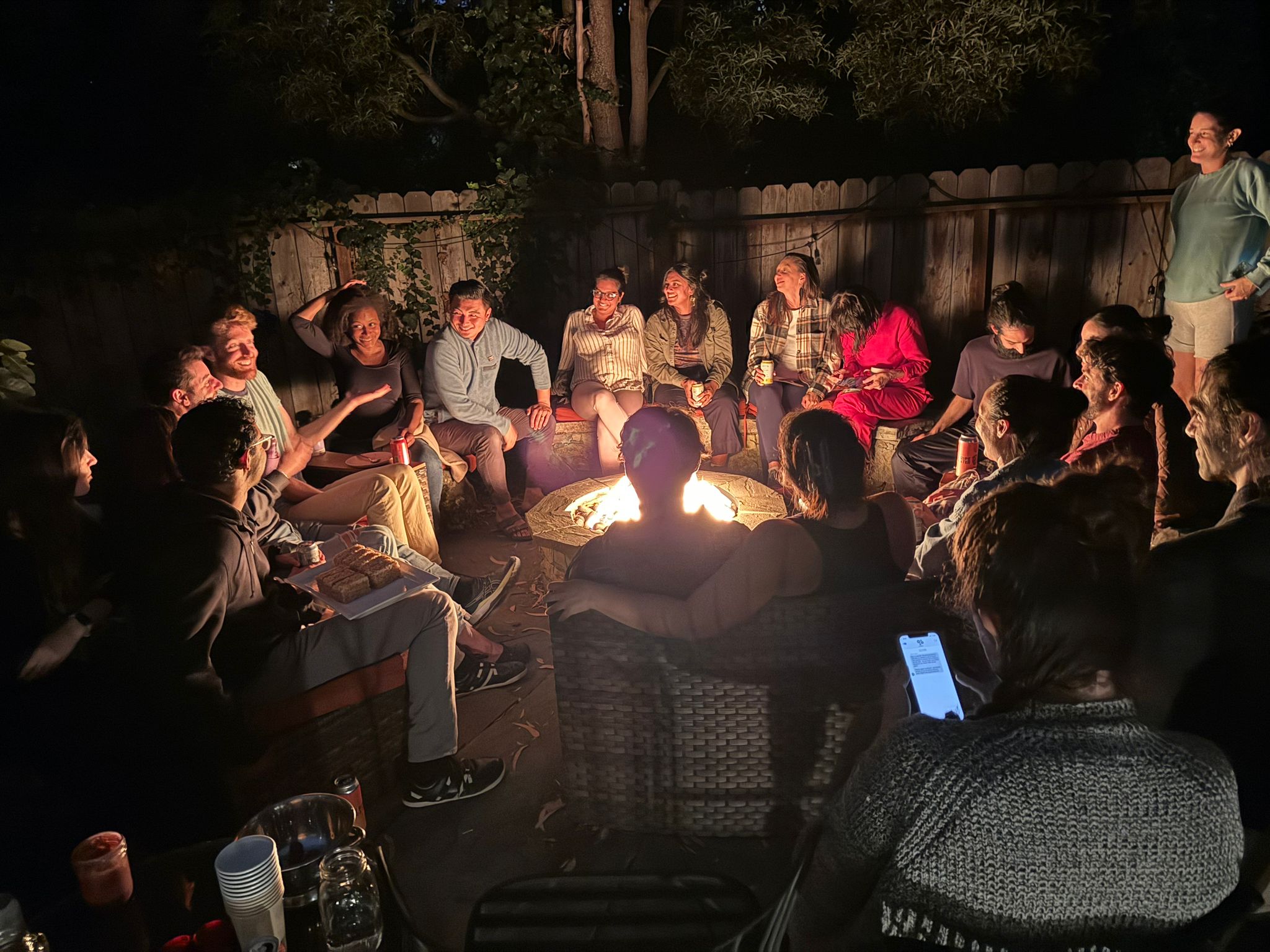 Early morning courtyard coffee July 2024